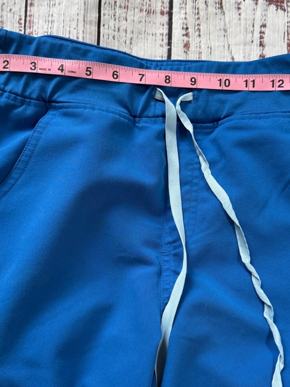 FIGS Scrub Pants Size S Blue Stretch Medical Cargo Pockets - Picture 4 of 8